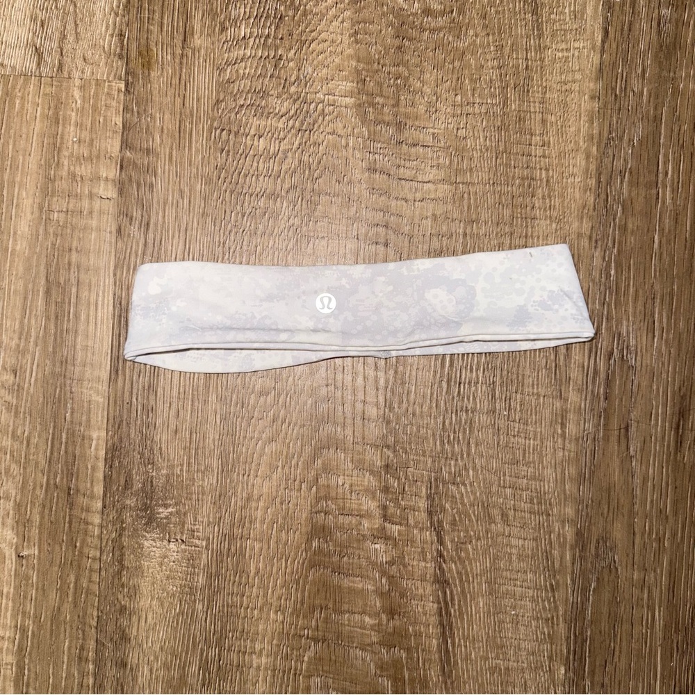 LULULEMON White/Gray Headband